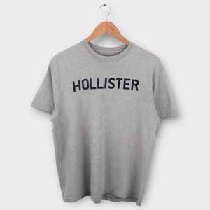 Vintage Hollister Men's‎ Jersey T-Shirt Gray So Cal Quality Meats Size Medium